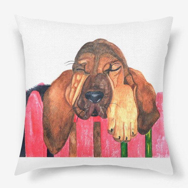 Подушка «Собака на заборе»