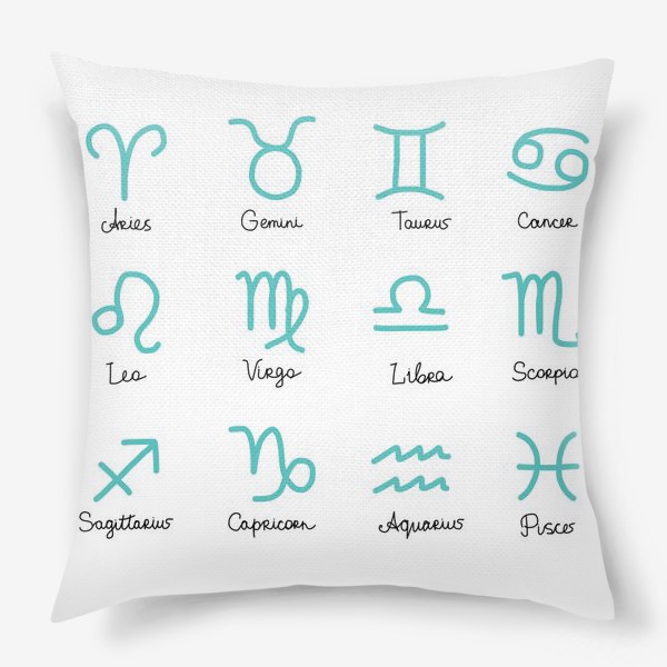 Подушка «Zodiac signs»