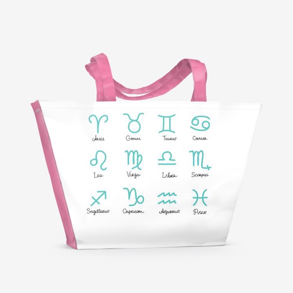 Пляжная сумка «Zodiac signs»