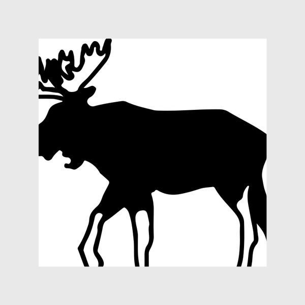 Шторы «Лось - символ Скандинавии, символ Аляски»