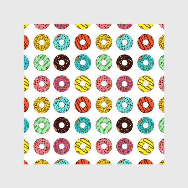 Шторы «Разноцветные пончики»