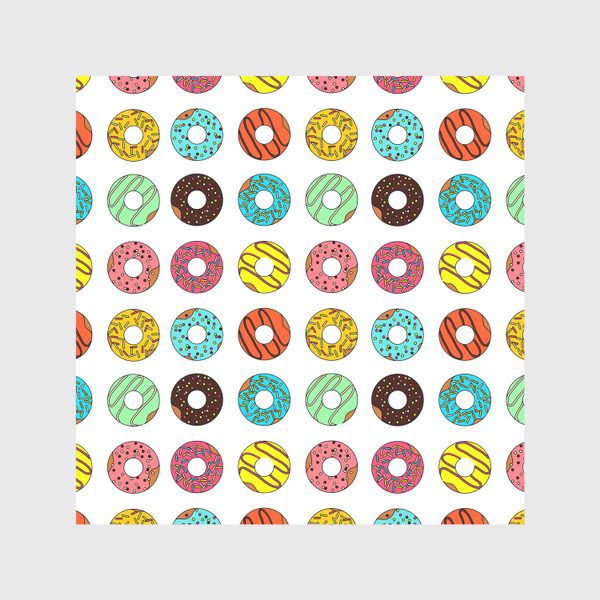 Скатерть «Разноцветные пончики»