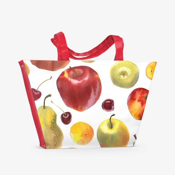 Пляжная сумка &laquo;яблоки и груши №1&raquo;