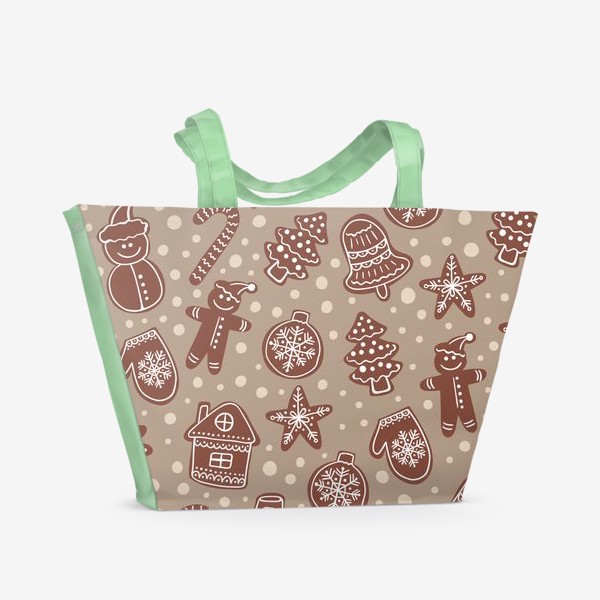 Пляжная сумка «Рождественское печенье»