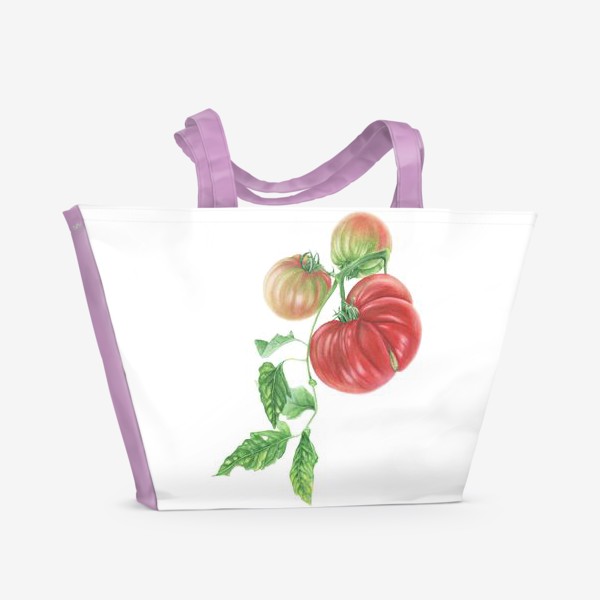 Пляжная сумка «Гроздь спелых томатов»