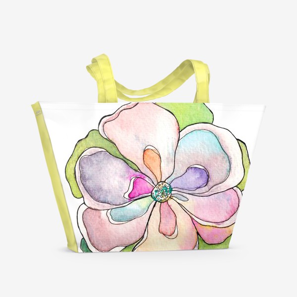 Пляжная сумка «Фантазийный цветок»