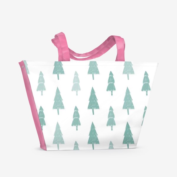Пляжная сумка «Зимний лес»