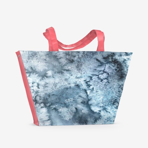 Пляжная сумка «Зимние узоры на окне»