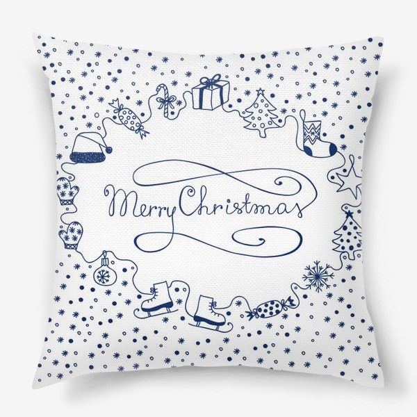 Подушка «Рождественский паттерн»
