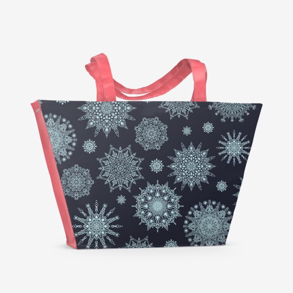Пляжная сумка «Снежный паттерн»