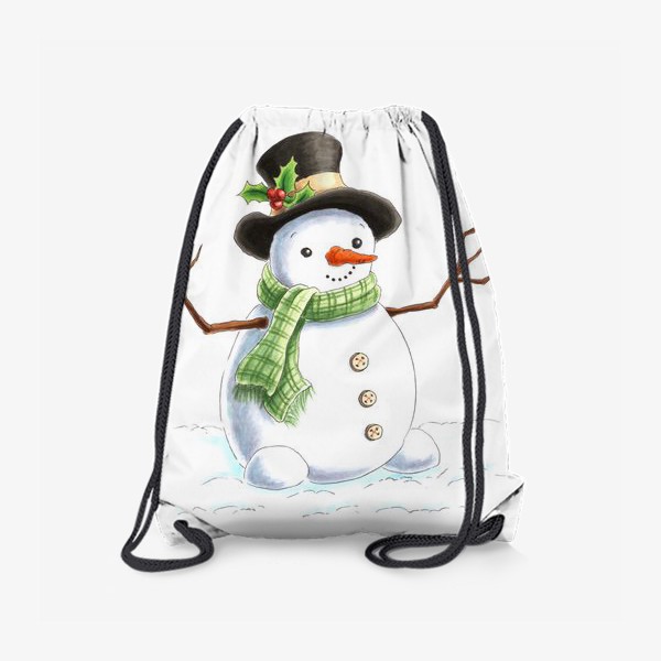 Рюкзак «Снеговик и снегирь»