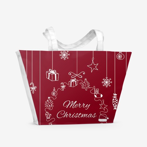 Пляжная сумка «Merrry Christmas!»