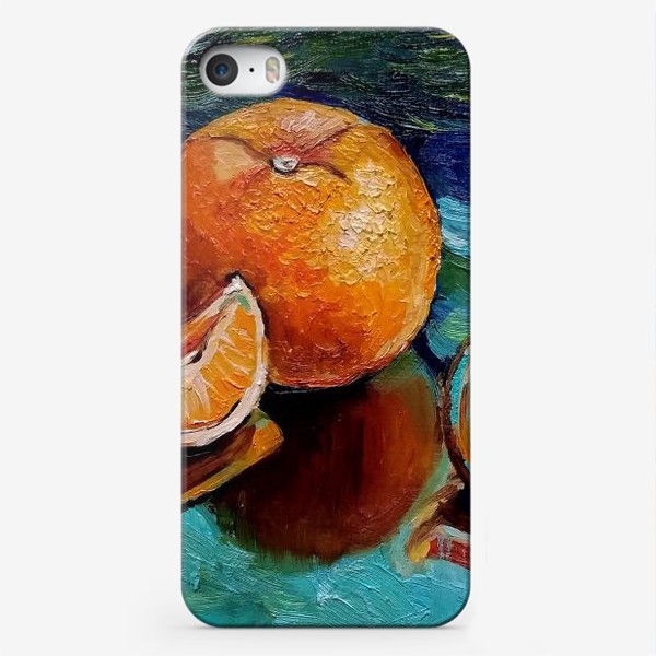 Чехол iPhone «Новогодние апельсины»