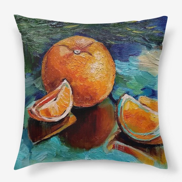 Подушка «Новогодние апельсины»