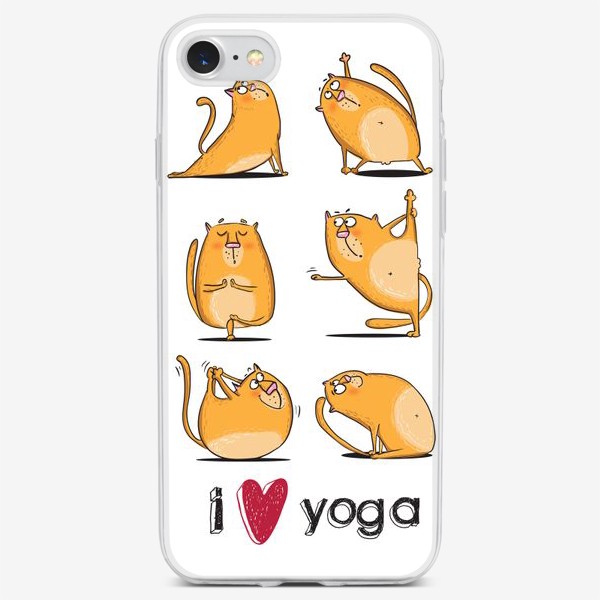 Чехол iPhone «люблю йогу»