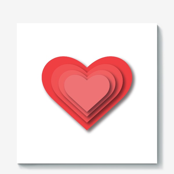 Холст «Любовь. Сердце. День Святого Валентина»