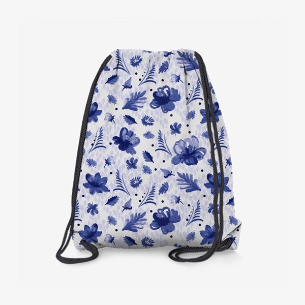Рюкзак «Кобальтовые цветы»