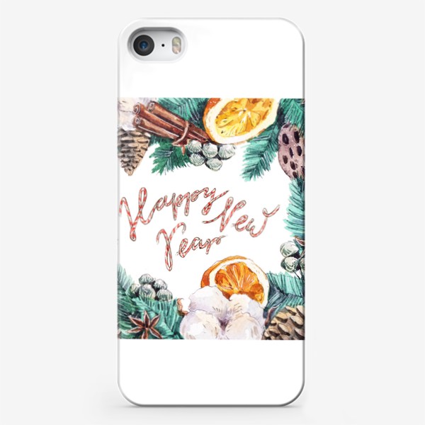 Чехол iPhone «Апельсиновый венок»