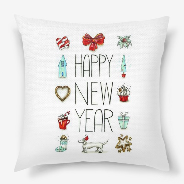 Подушка «HAPPY NEW YEAR»