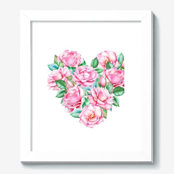 Картина «Розовое сердце»