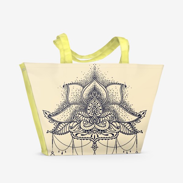 Пляжная сумка «Мехенди лотос»