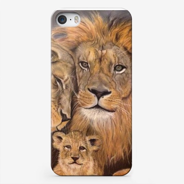 Чехол iPhone «Львиная семья»
