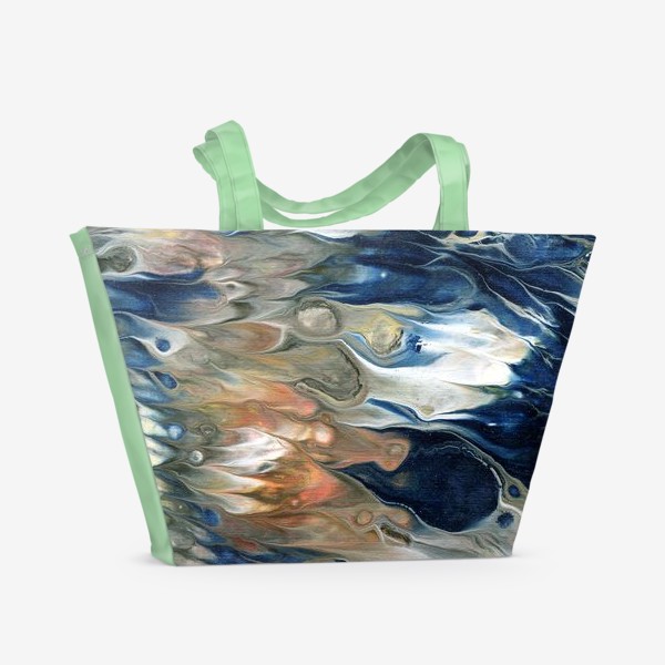 Пляжная сумка «Абстракция жидкий акрил 2»