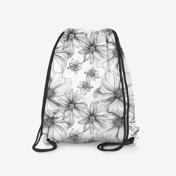 Рюкзак «Цветы космеи и георгины»