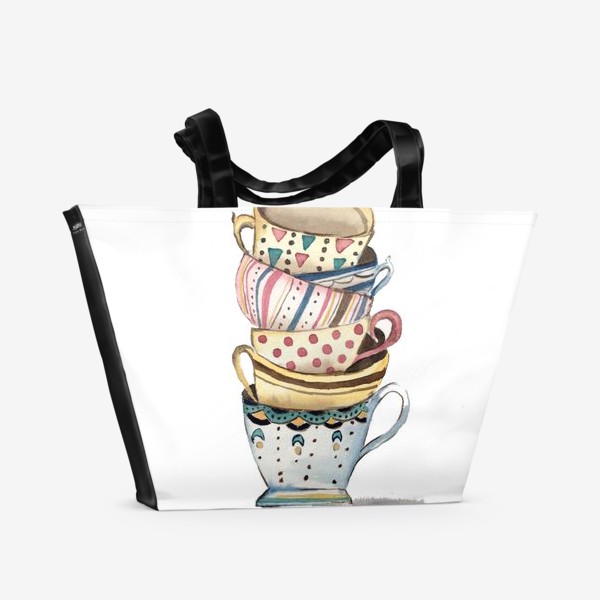 Пляжная сумка «чашки»