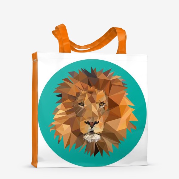 Сумка-шоппер «Полигональный лев»