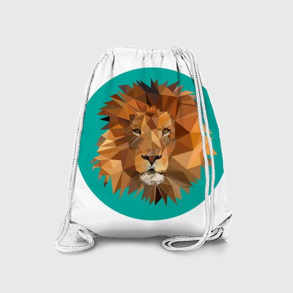 Рюкзак «Полигональный лев»