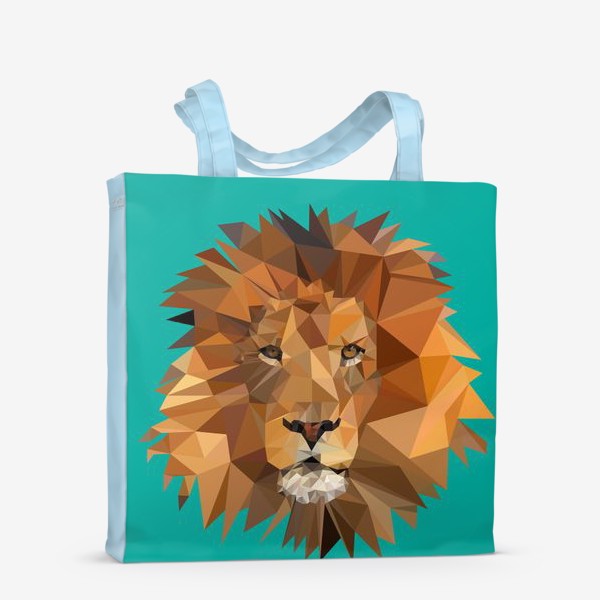 Сумка-шоппер «Полигональный лев»