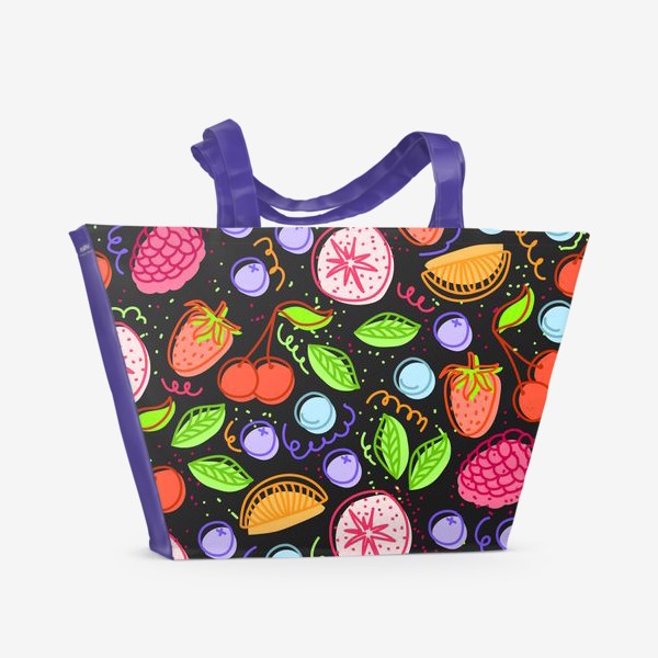 Пляжная сумка «Сладкие фрукты»