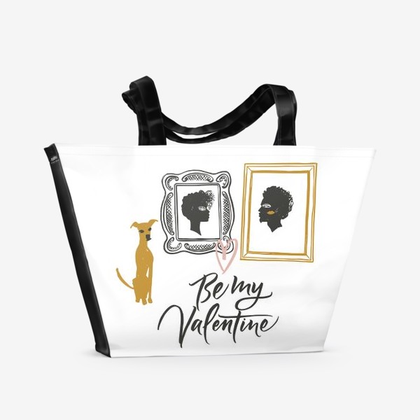 Пляжная сумка «Be my Valentine»