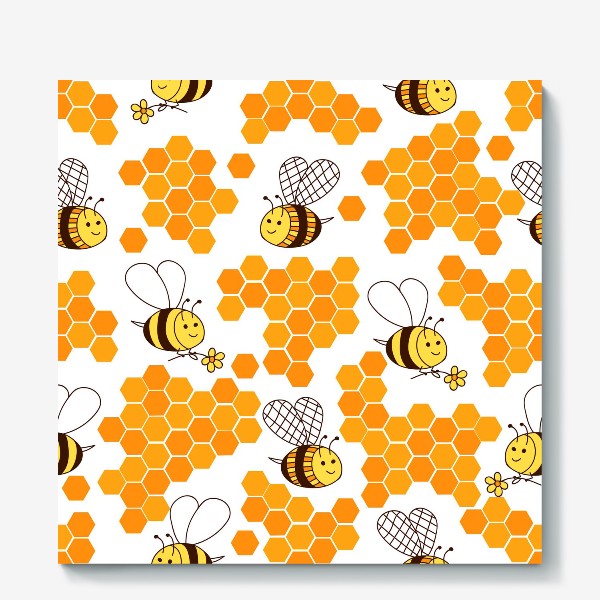 Холст «Медовые пчелки»