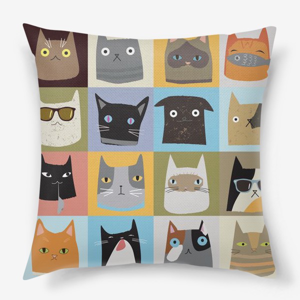 Подушка «Cute cats characters»
