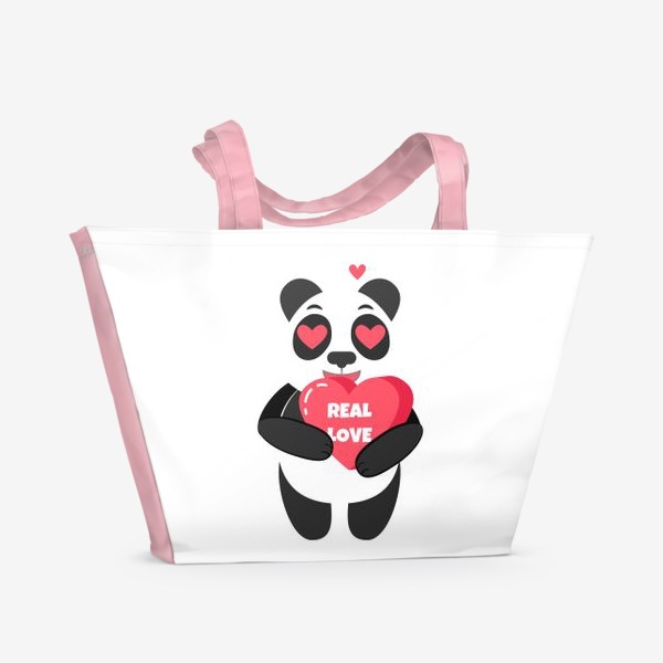 Пляжная сумка «Панда любит тебя»