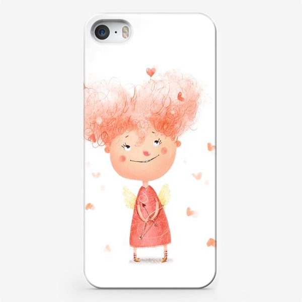 Чехол iPhone «Купидон в розовом»