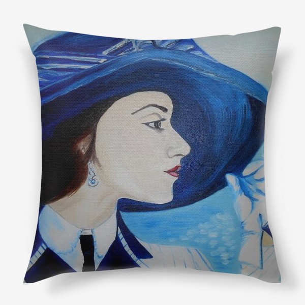 Подушка «Дама в шляпе»