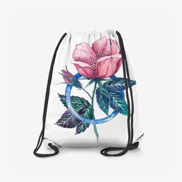 Рюкзак «Цветочная геометрия: Шиповник»