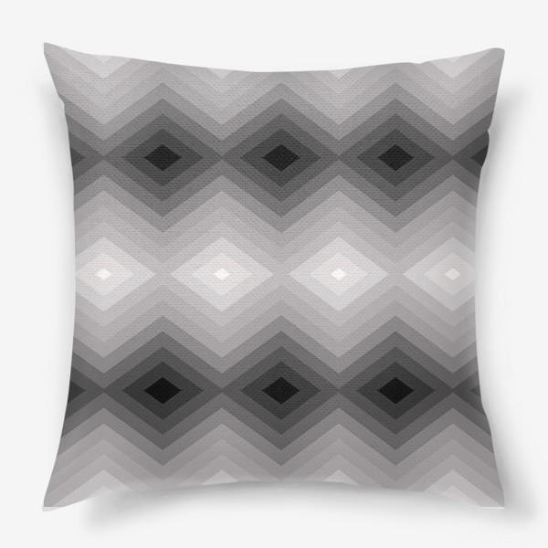 Подушка «серая геометрия»