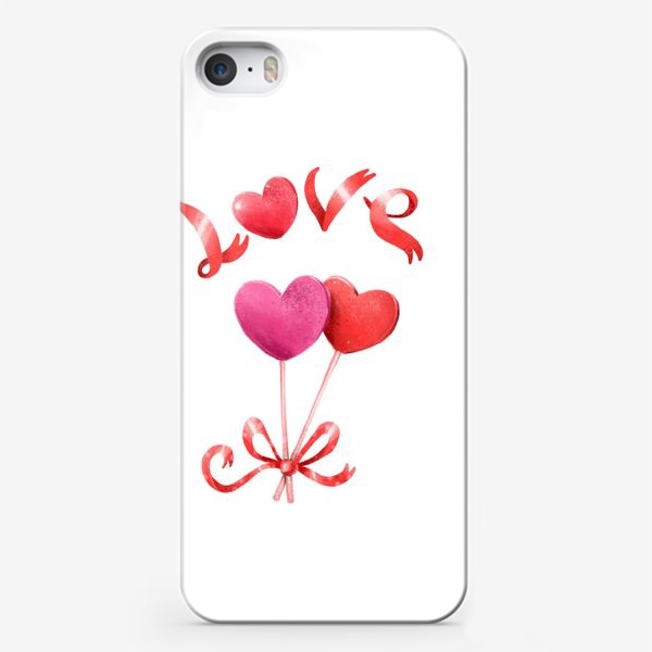 Чехол iPhone «Леденцовые сердца»