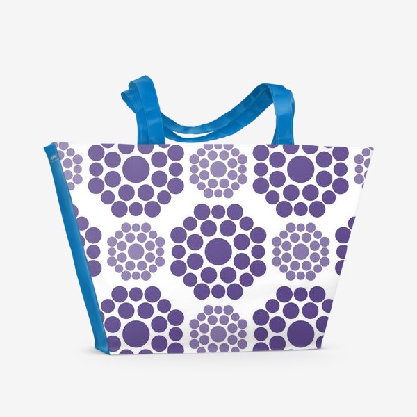 Пляжная сумка &laquo;Фиолетовые круги&raquo;