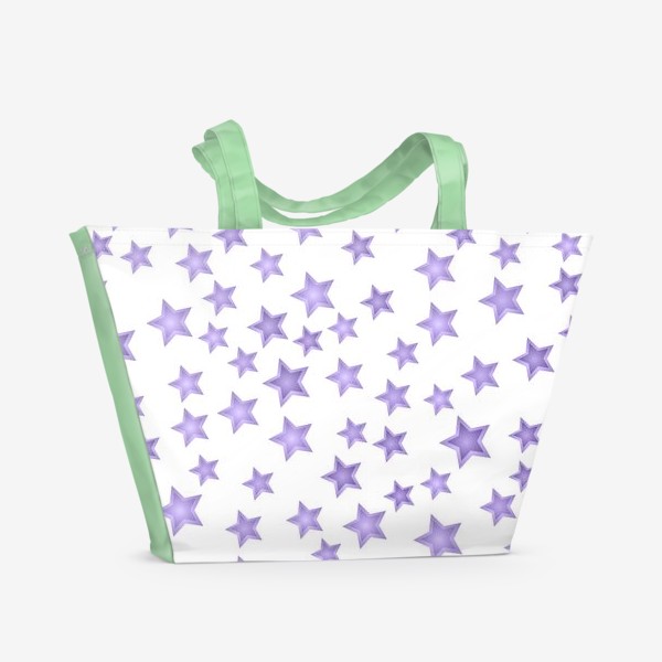Пляжная сумка «Фиолетовые звезды»