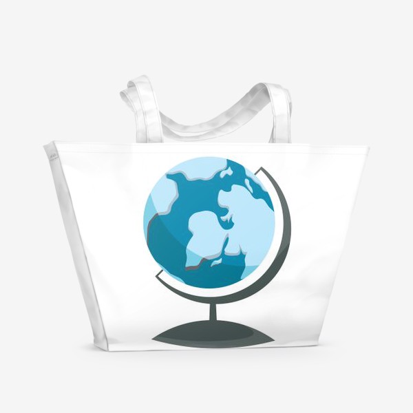 Пляжная сумка «Глобус географический»