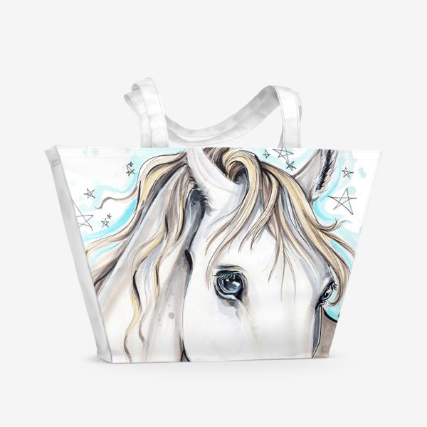 Пляжная сумка «белая лошадь»