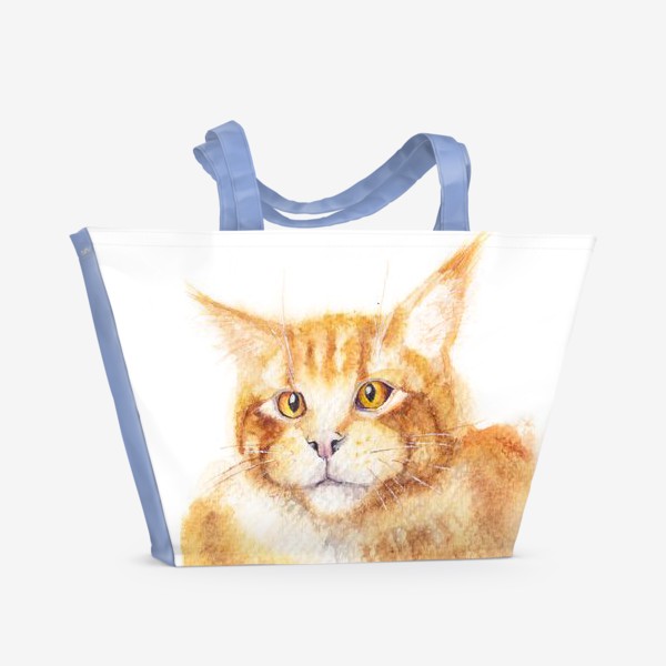 Пляжная сумка &laquo;Любимый рыжий кот&raquo;