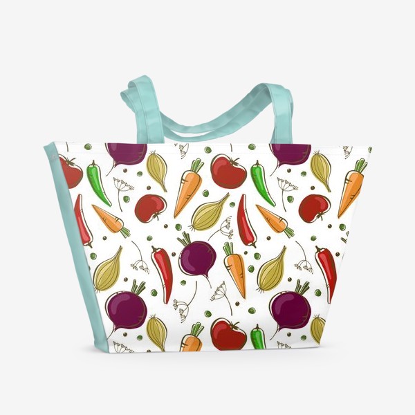 Пляжная сумка «Яркие овощи»