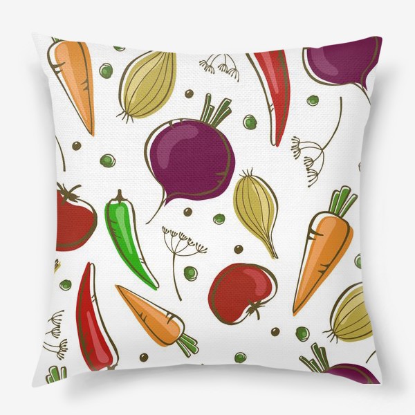 Подушка «Яркие овощи»
