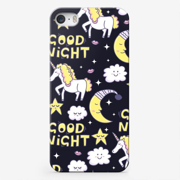 Чехол iPhone «Good Night and Unicorn»